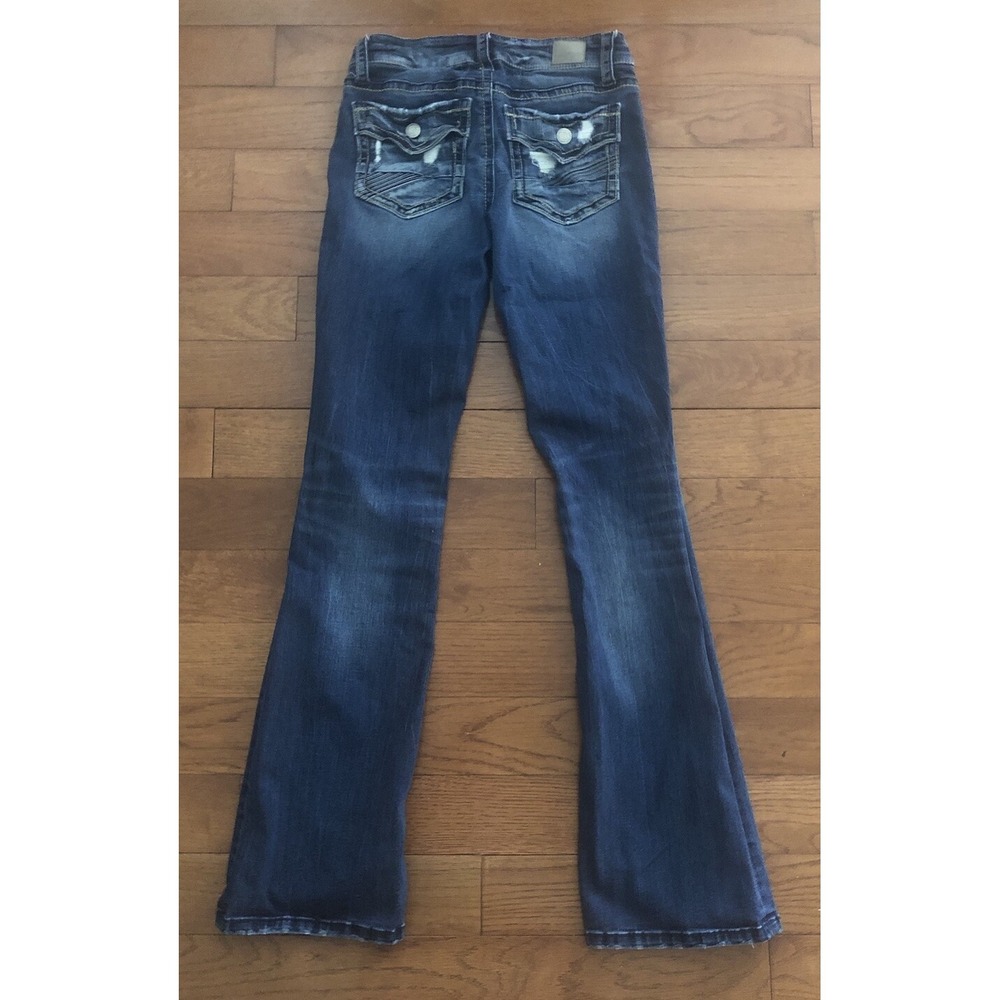 2 Pair Buckle Daytrip Womens Bootcut Flap Back Pockets Women 25L Measures 28x33 - Picture 7 of 13